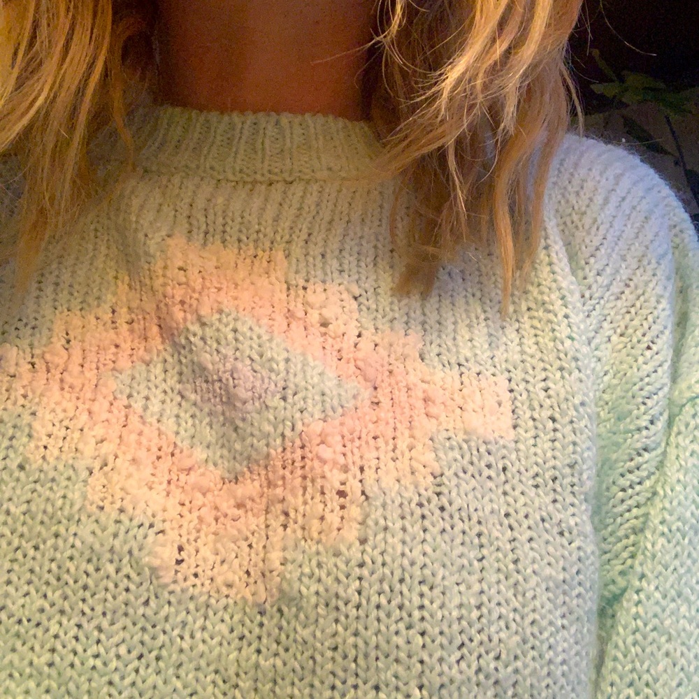 Vintage 80s pastel sweater